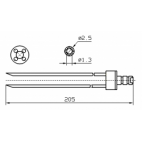 Fomaco 4x2xL205 Injector Needles